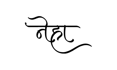 Neha Calligraphy Art — Neha calligraphy in Hindi