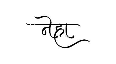 Neha Calligraphy Art — Neha calligraphy in Hindi