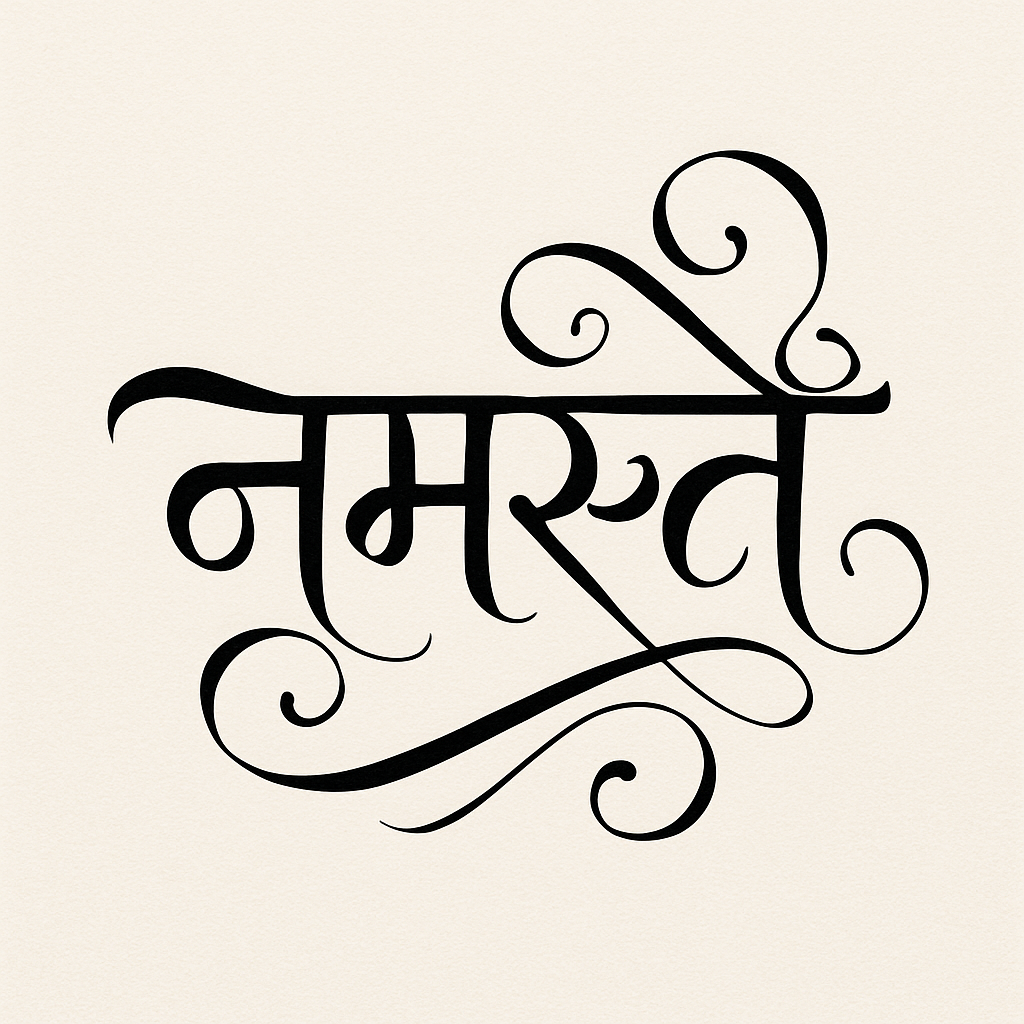 AI image generator rendering of नमस्ते